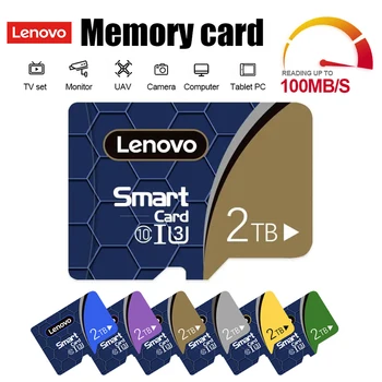 Lenovo 2TB Micro TF/SD kártya Class10 SD memóriakártya A2 V30 Flash SD kártya 1TB 512GB 256GB Tarjeta De Memoria Nintendo Switch konzolhoz