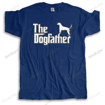Stílusos férfi agár kutya póló rövid ujjú legénységi nyakú pamut póló szabadidő ing Dogfather póló felsők laza szabású ruházat ajándék