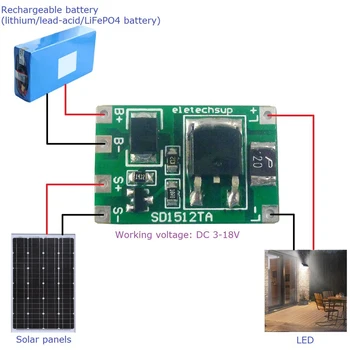 0.5A 1A 2A napelemes vezérlő töltése utcai lámpa kapcsoló áramköri kártya LED lámpa vezérlőkapcsoló akkumulátortöltő vezérlő modul