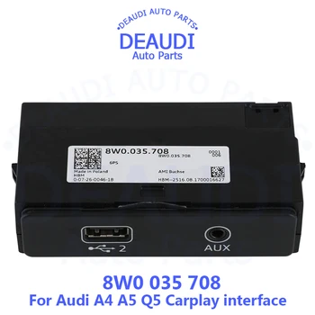 Audio Carplay kapcsoló audio forrás interfész Audi A4 A5 Q5 AUX-IN CarPlay Android Auto USB adapter 8W0 035 708