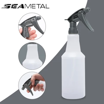  SEAMETAL 800ML hordozható spray-palack újratölthető PE / műanyag üres tartály porlasztó állítható fúvóka autókert öntözéséhez