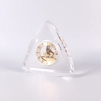 Kreatív keskeny derékkristály elektronikus mechanikus óra asztali dekorációhoz