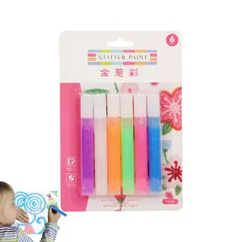 Buborék színű tollak nyomtatása Bubble Pen 6 színű varázslatos tollak lányoknak Bubble Color Paint toll DIY buborék rajztollak 3D Art Safe toll