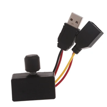  tartós LED szalag Dimmer gomb USB anya - férfi hosszabbító kábel LED szalagokhoz Lámpák Tartós és szigetelő csepphajó