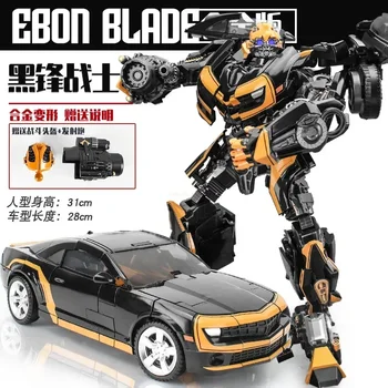 BB-02 Nagyított változat Átalakító játékok Transformers Sötét darázs harcos figura Film verzió Alloy Car Model Gift