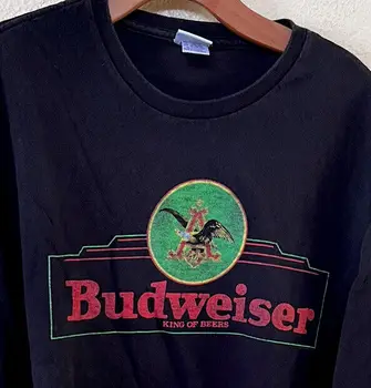 Junk Food Budweiser Classic logó fekete póló XL méret