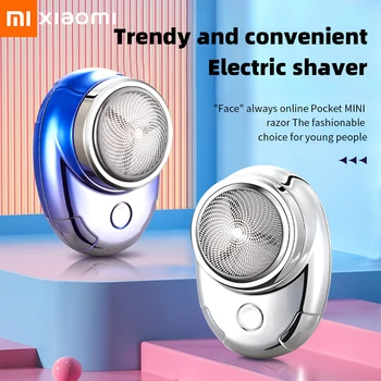 Xiaomi Mini borotva elektromos zsebméret Mosható újratölthető hordozható hajvágó vezeték nélküli kés arc szakáll borotva férfiaknak