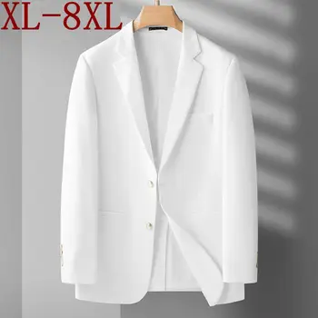 8XL 7XL 6XL 2023 Új őszi csúcskategóriás luxusmárka White Blazer férfiaknak Üzleti laza férfi esküvői öltönyök Dzseki ruha Férfi blézerek