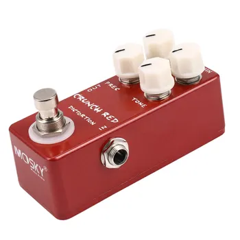 Mosky Guitar Effect Crunch Red Distortion Guitar Pedal Metal Shell