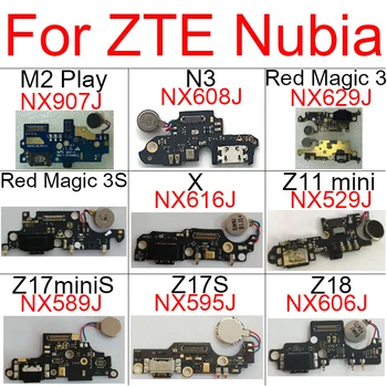 USB töltőkártya vibrátorral ZTE Nubia M2 Play N3 Red Magic 3 3S X Z11 mini Z17 miniS Z17S Z18 pótalkatrészek
