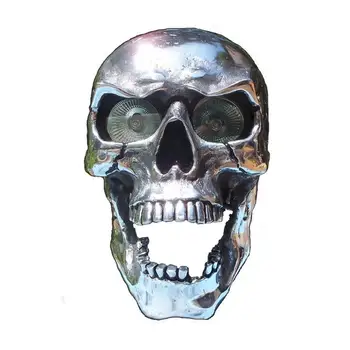  Motorkerékpár csontváz fény Halloween koponya fejlámpa Innovate Skull Halloween dekoráció LED fényszóró motorkerékpár gyantához